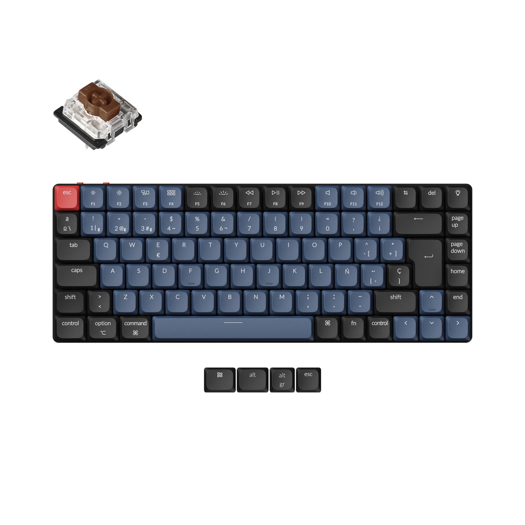 Keychron K3 Pro QMK/VIA Draadloos Mechanisch Toetsenbord ISO-indeling Collectie