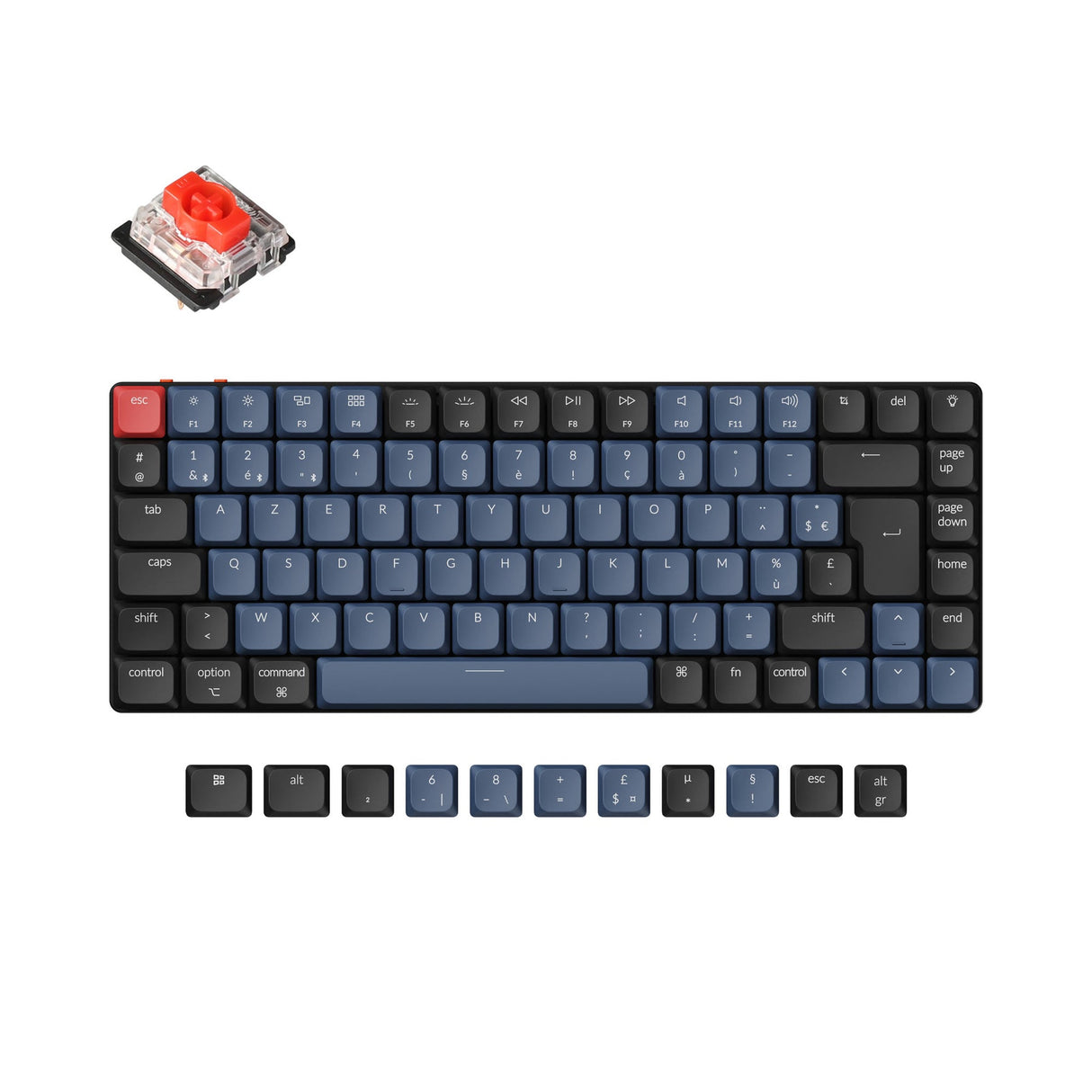 Keychron K3 Pro QMK/VIA Draadloos mechanisch toetsenbord ISO Layout-collectie