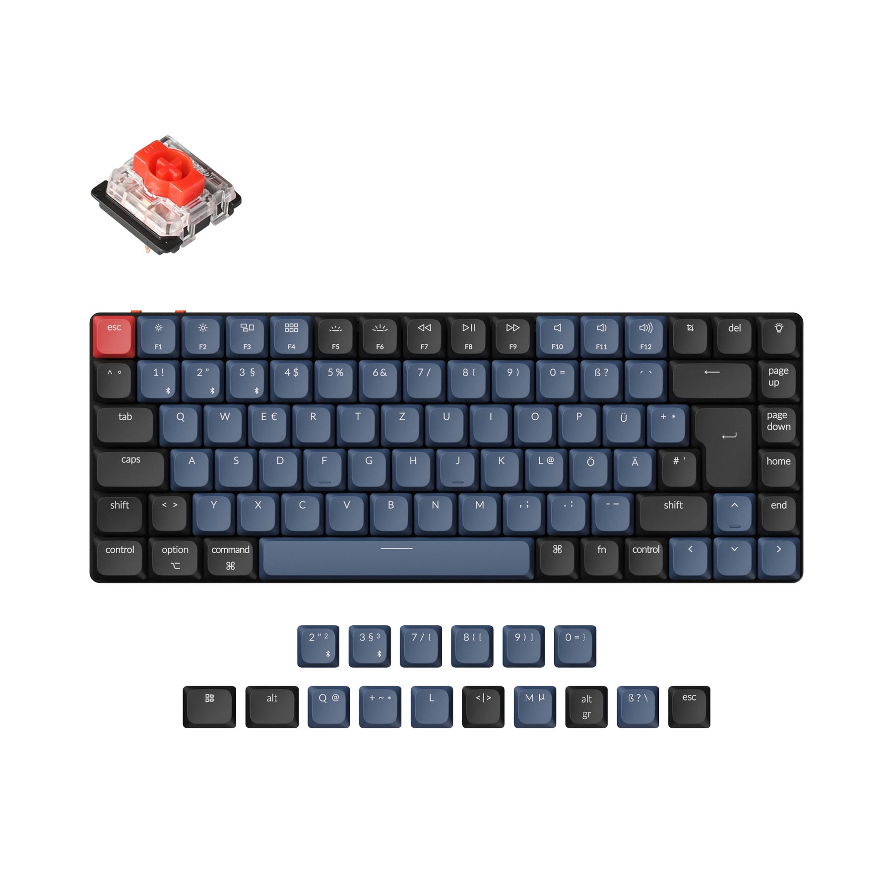Keychron K3 Pro QMK/VIA Draadloos Mechanisch Toetsenbord ISO-indeling Collectie