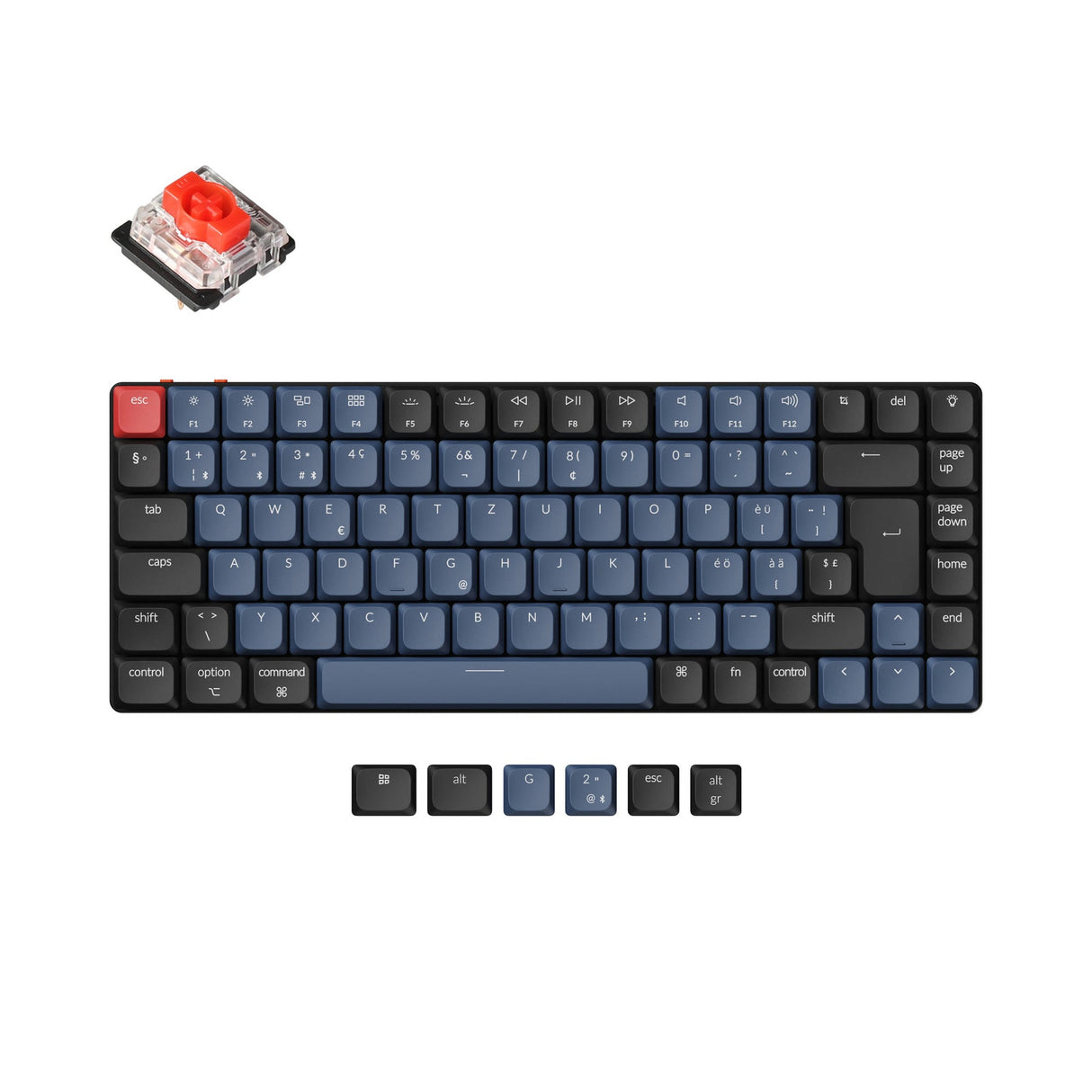 Keychron K3 Pro QMK/VIA Draadloos mechanisch toetsenbord ISO Layout-collectie