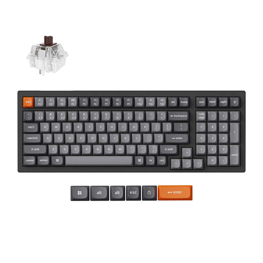 Keychron K4 Max QMK Draadloos Mechanisch Toetsenbord (US ANSI Toetsenbord)
