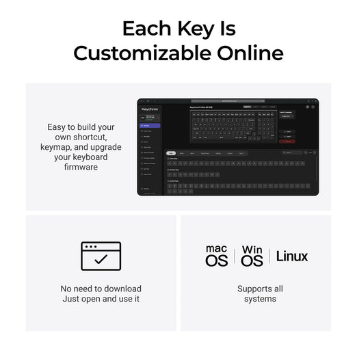 Keychron K4 Ultra 8K draadloos mechanisch maatwerktoetsenbord (US ANSI-indeling)