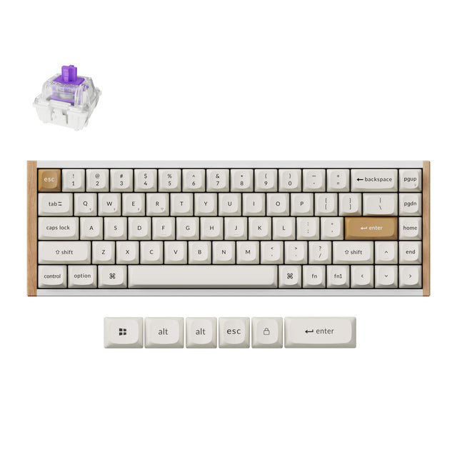 Keychron K6 HE Draadloos Magnetisch Schakeltoetsenbord (US ANSI-indeling)