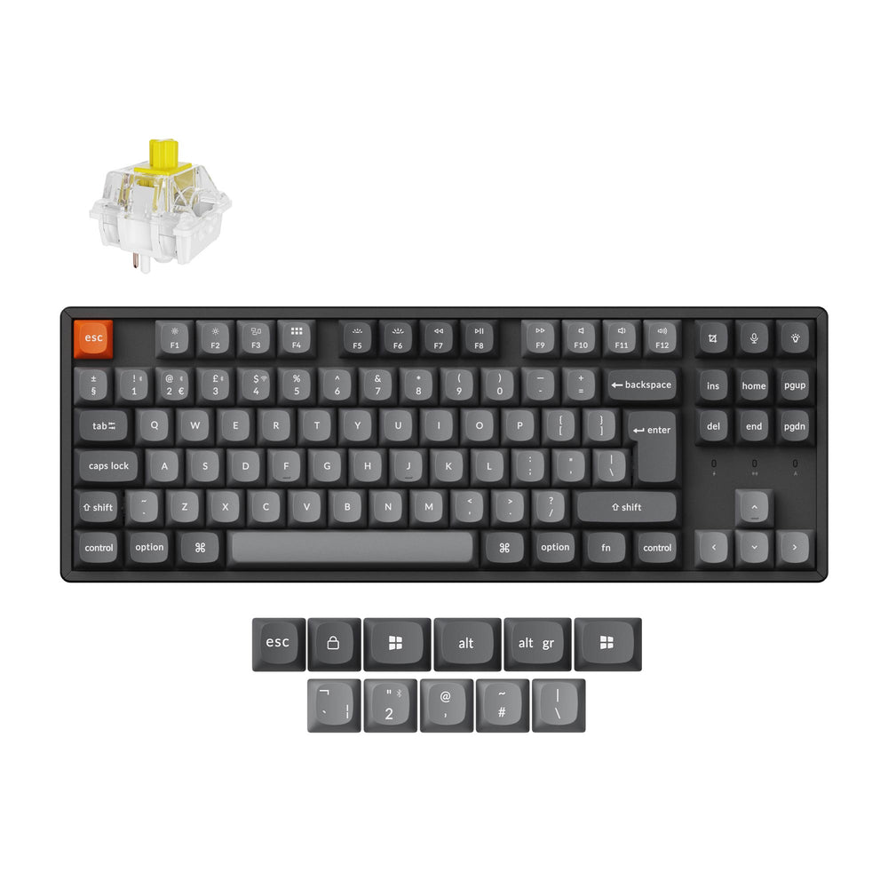 Keychron K8 Max QMK Draadloos Mechanisch Toetsenbord ISO-indeling Collectie
