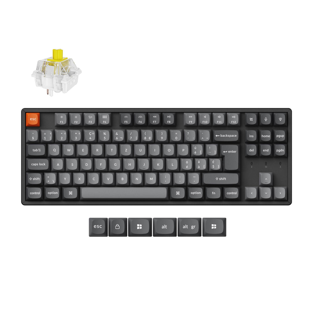 Keychron K8 Max QMK Draadloos Mechanisch Toetsenbord ISO-indeling Collectie