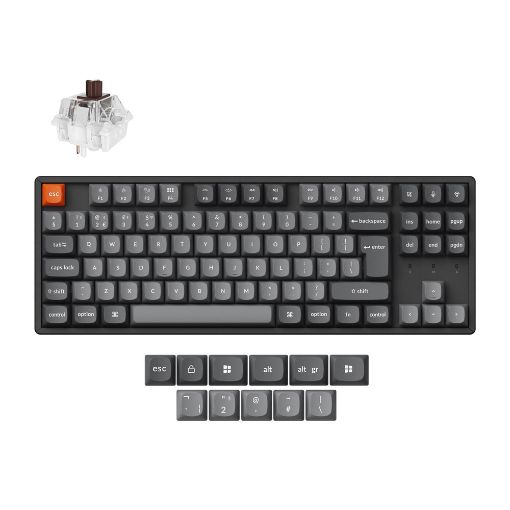 Keychron K8 Max QMK Draadloos Mechanisch Toetsenbord ISO-indeling Collectie