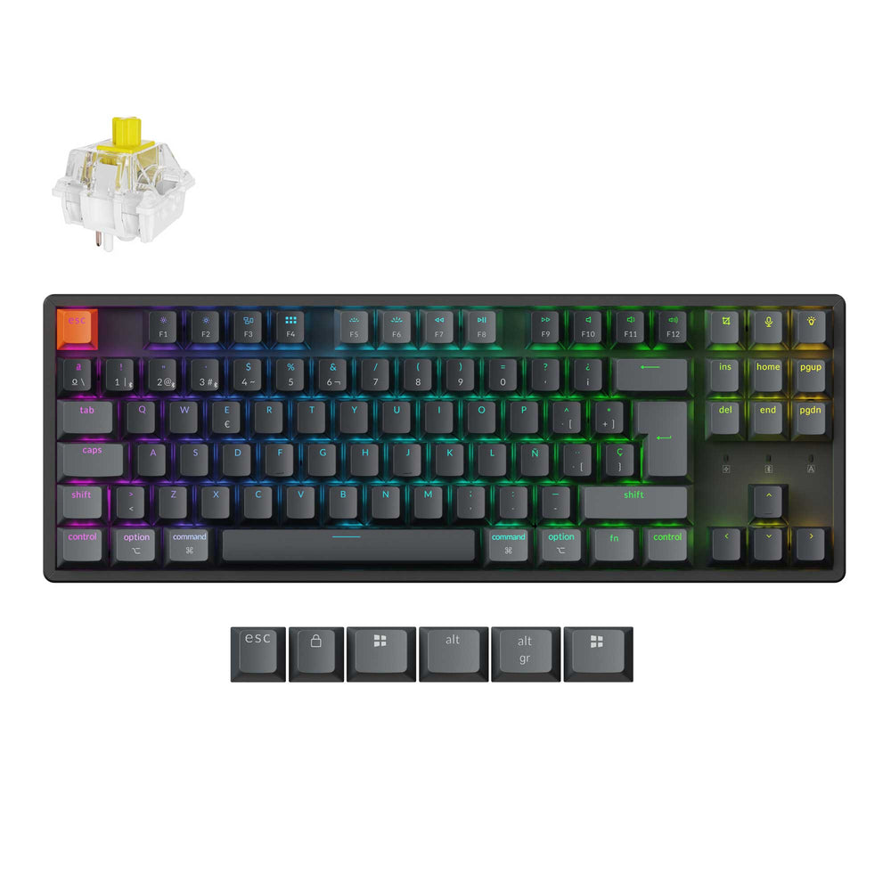 Keychron K8 QMK Draadloos Mechanisch Toetsenbord ISO-indeling - Versie 2
