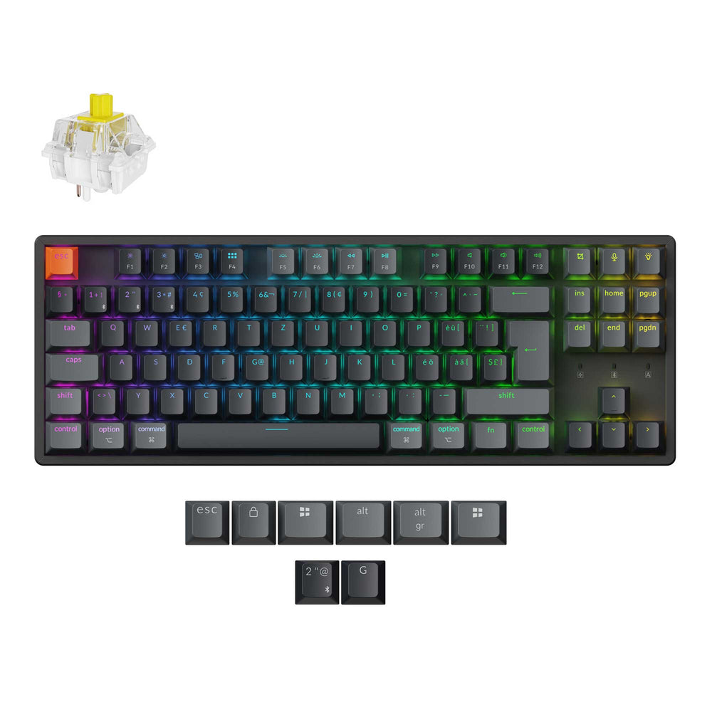 Keychron K8 QMK Draadloos Mechanisch Toetsenbord ISO-indeling - Versie 2