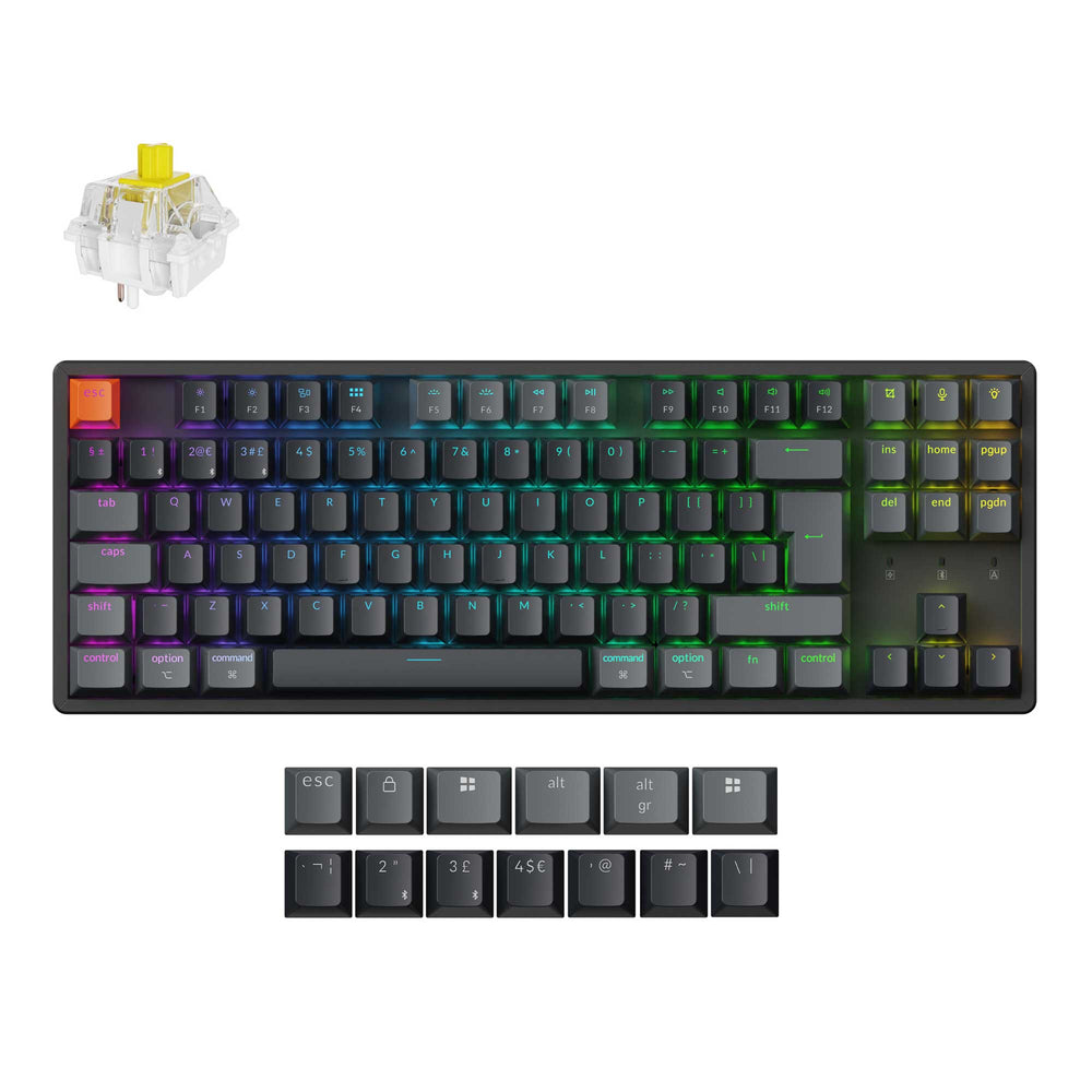 Keychron K8 QMK Draadloos Mechanisch Toetsenbord ISO-indeling - Versie 2