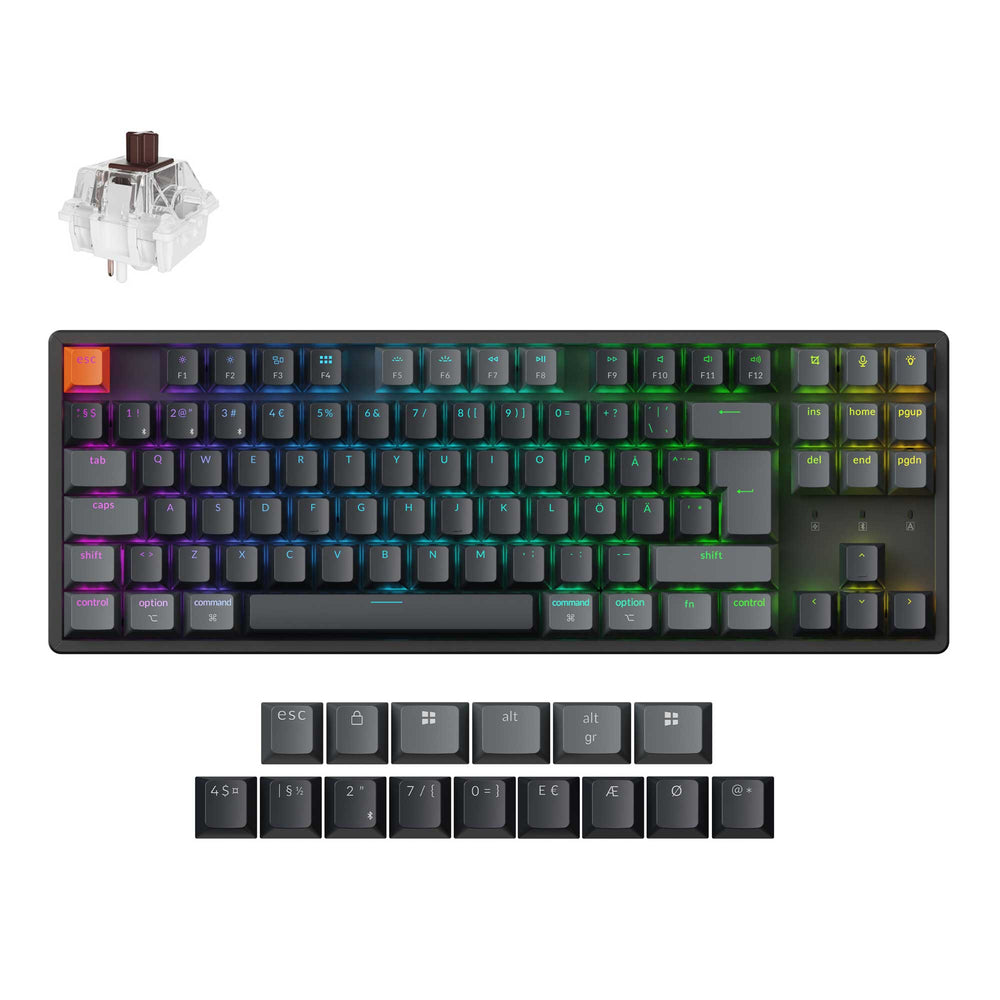 Keychron K8 QMK Draadloos Mechanisch Toetsenbord ISO-indeling - Versie 2