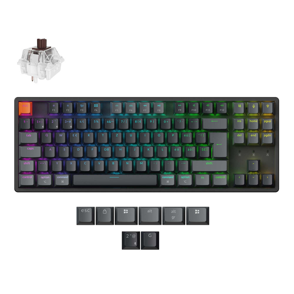 Keychron K8 QMK Draadloos Mechanisch Toetsenbord ISO-indeling - Versie 2