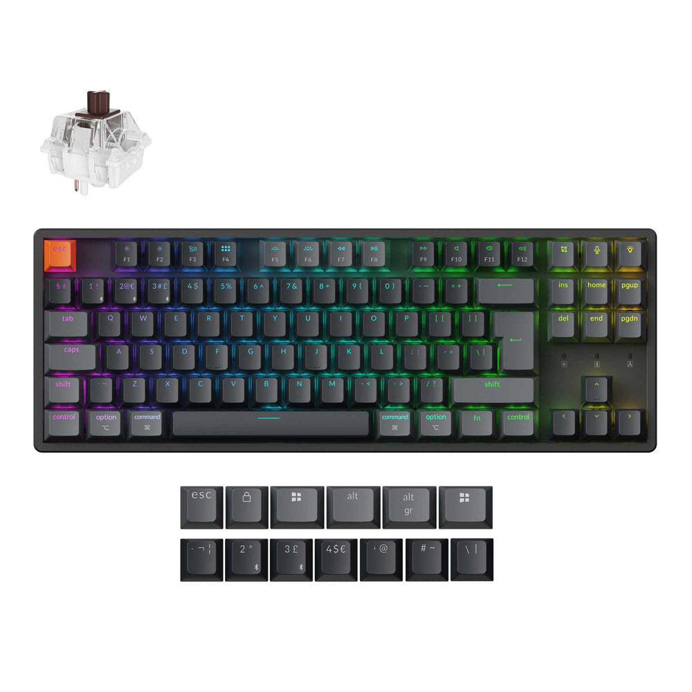 Keychron K8 QMK Draadloos Mechanisch Toetsenbord ISO-indeling - Versie 2