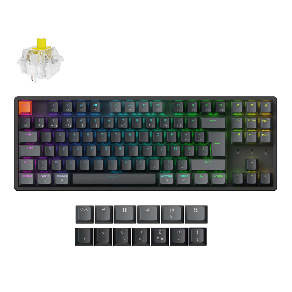 Keychron K8 QMK Draadloos Mechanisch Toetsenbord ISO-indeling - Versie 2