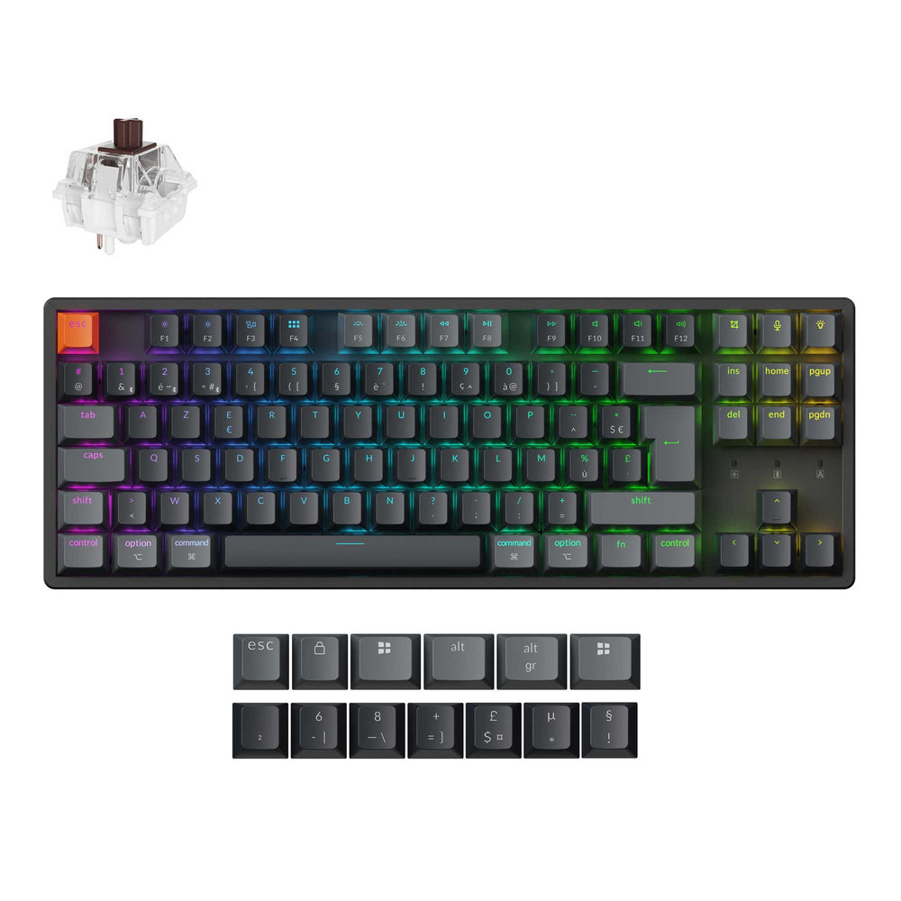 Keychron K8 QMK Draadloos Mechanisch Toetsenbord ISO-indeling - Versie 2