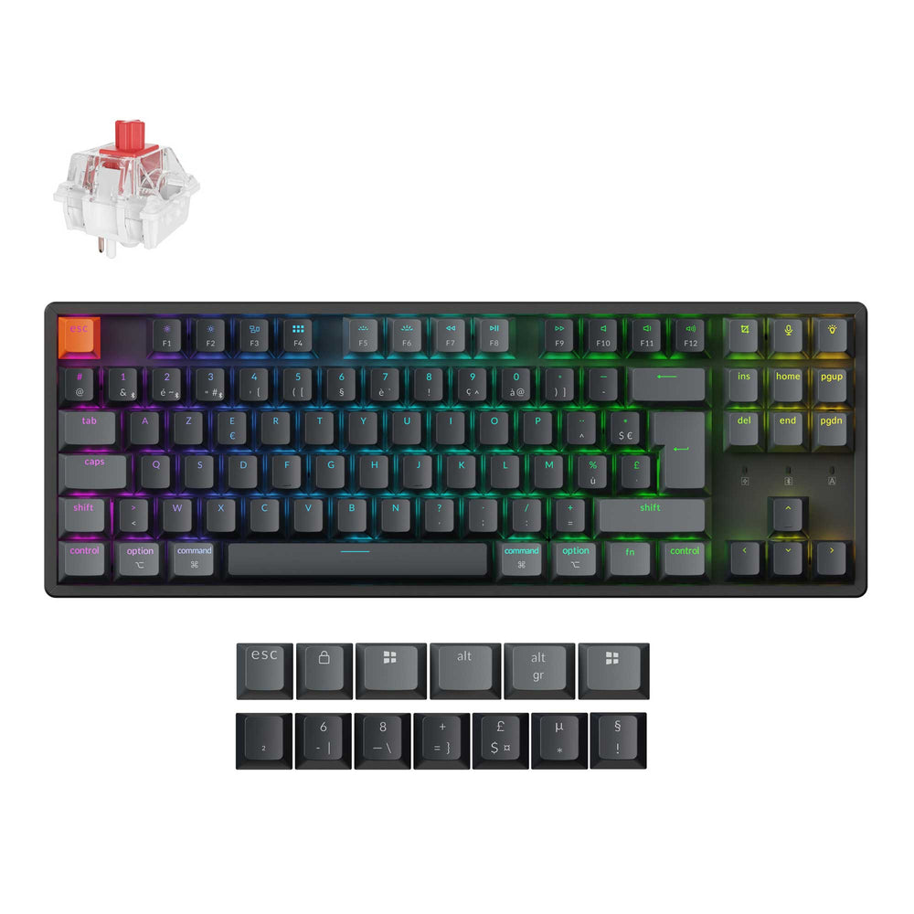 Keychron K8 QMK Draadloos Mechanisch Toetsenbord ISO-indeling - Versie 2