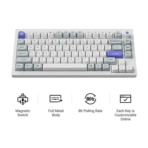 Keychron Q1 HE 8K Bedraad Magnetisch Schakeltoetsenbord
