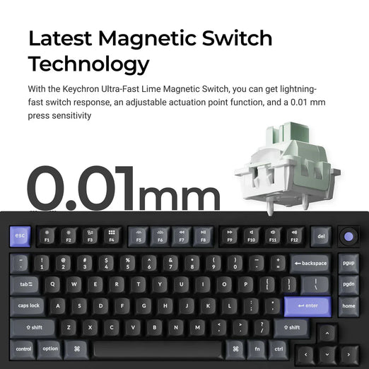 Keychron Q1 HE 8K Bedraad Magnetisch Schakeltoetsenbord