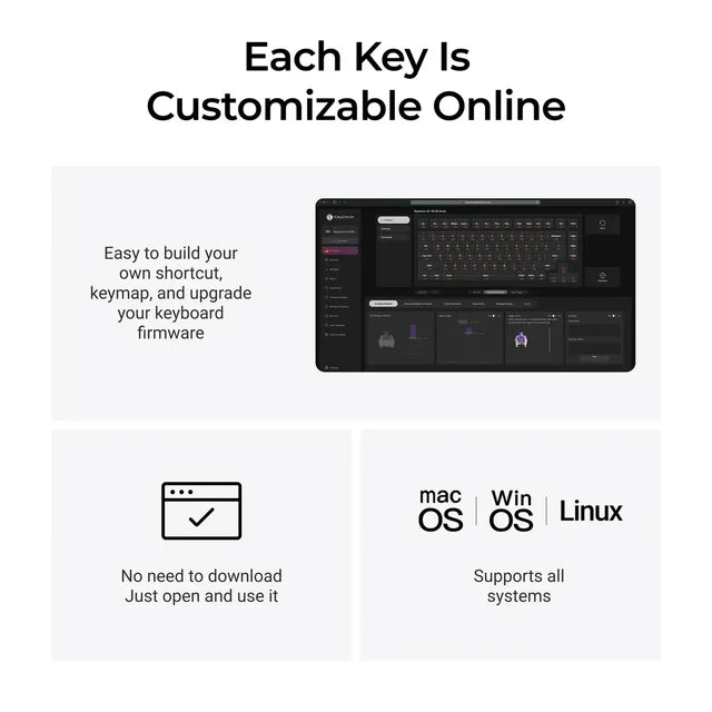 Keychron Q1 HE 8K Wired Magnetic Switch Keyboard ISO Layout Collection