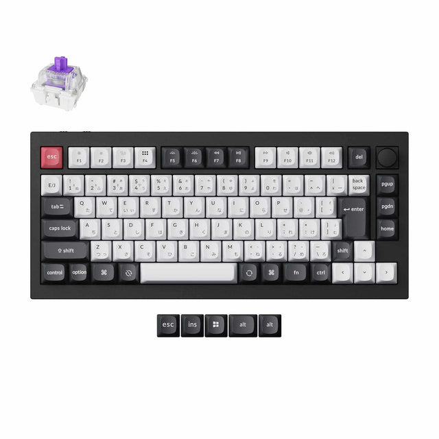 Keychron Q1 HE QMK Draadloos aangepast toetsenbord ISO-indelingscollectie