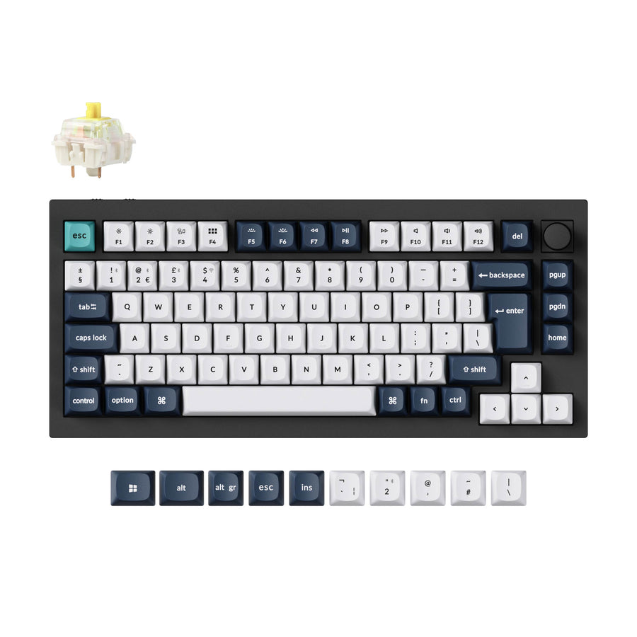 Keychron Q1 Max QMK/VIA Draadloos Aangepast Mechanisch Toetsenbord ISO-indeling Collectie