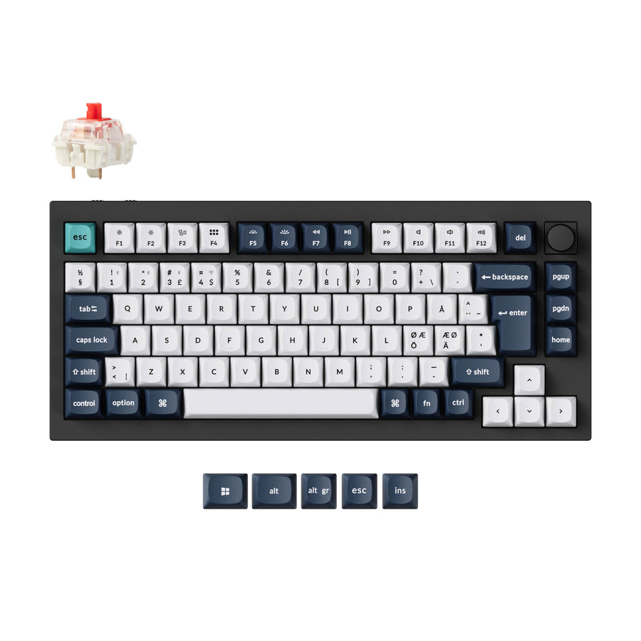 Keychron Q1 Max QMK/VIA Draadloos Aangepast Mechanisch Toetsenbord ISO-indeling Collectie