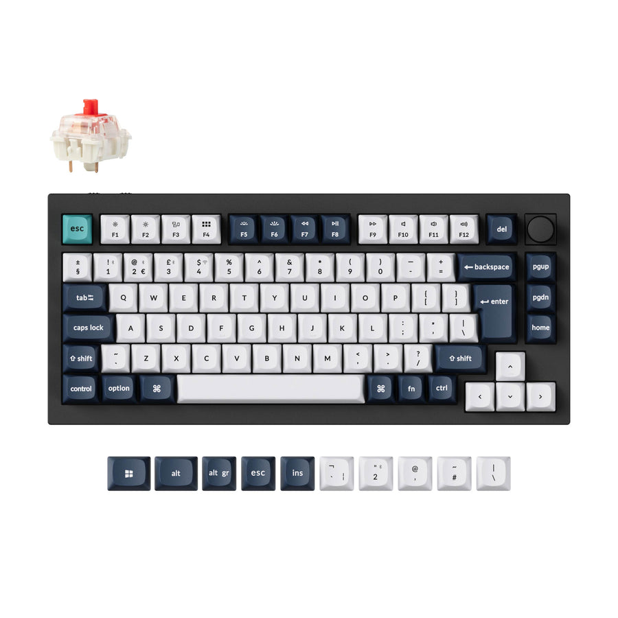 Keychron Q1 Max QMK/VIA Draadloos Aangepast Mechanisch Toetsenbord ISO-indeling Collectie