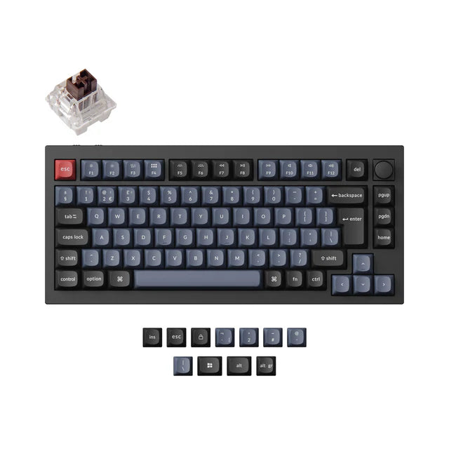 Keychron Q1 Pro QMK/VIA Draadloos aangepast mechanisch toetsenbord ISO-indelingscollectie