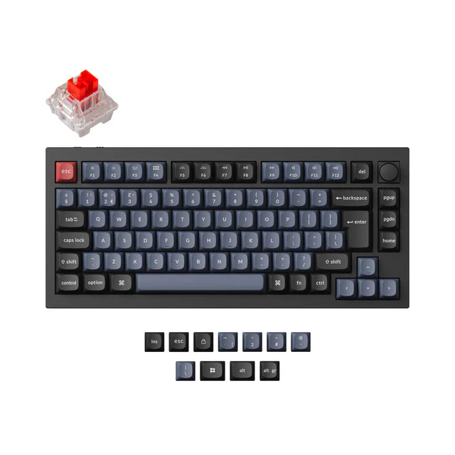 Keychron Q1 Pro QMK/VIA Draadloos aangepast mechanisch toetsenbord ISO-indelingscollectie