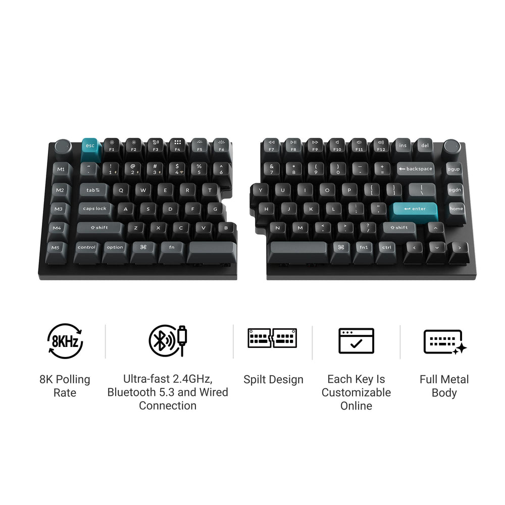 Keychron Q11 Ultra 8K Draadloos Aangepast Mechanisch Toetsenbord (US ANSI-indeling)