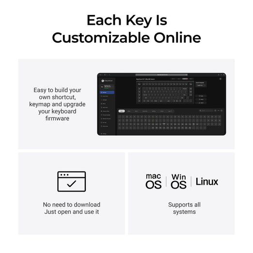 Keychron Q11 Ultra 8K Draadloos Aangepast Mechanisch Toetsenbord (US ANSI-indeling)