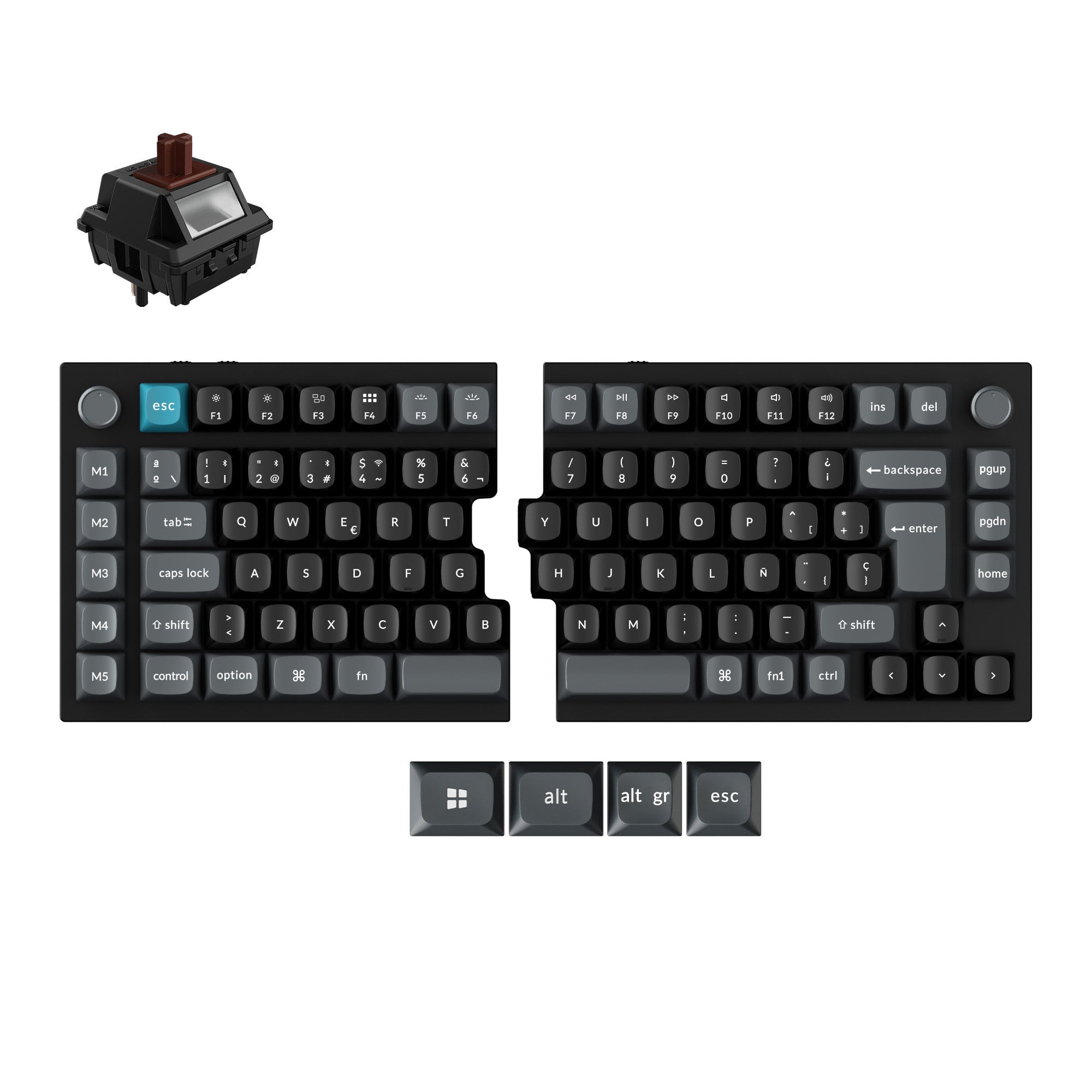 Keychron Q11 Ultra 8K Draadloos Aangepast Mechanisch Toetsenbord ISO-indeling Collectie