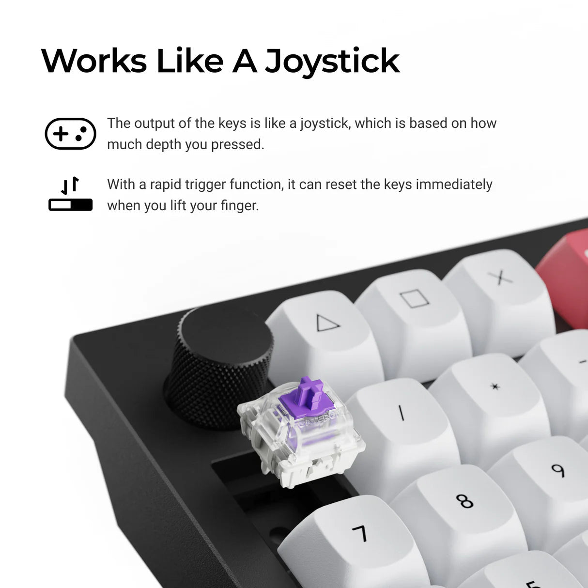 Keychron Q12 HE QMK Draadloos Aangepast Toetsenbord (US ANSI-indeling)