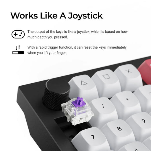 Keychron Q12 HE QMK Draadloos Aangepast Toetsenbord (US ANSI-indeling)