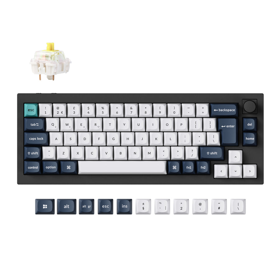 Keychron Q2 Max QMK/VIA Draadloos Aangepast Mechanisch Toetsenbord ISO-indeling Collectie