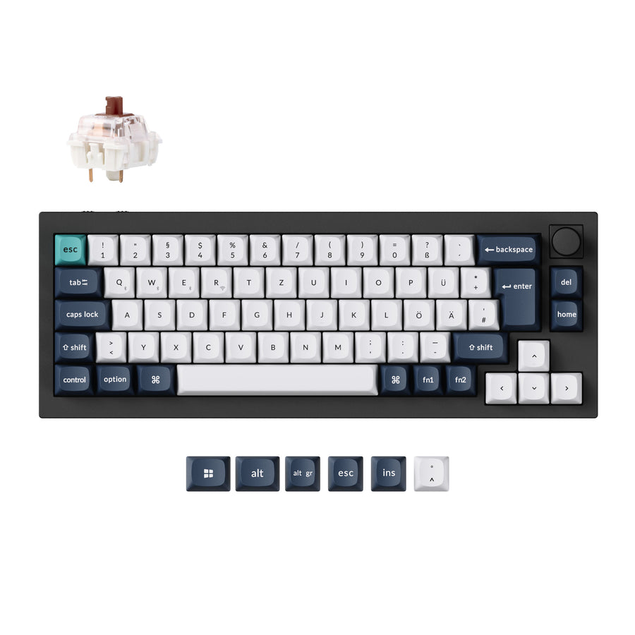 Keychron Q2 Max QMK/VIA Draadloos Aangepast Mechanisch Toetsenbord ISO-indeling Collectie