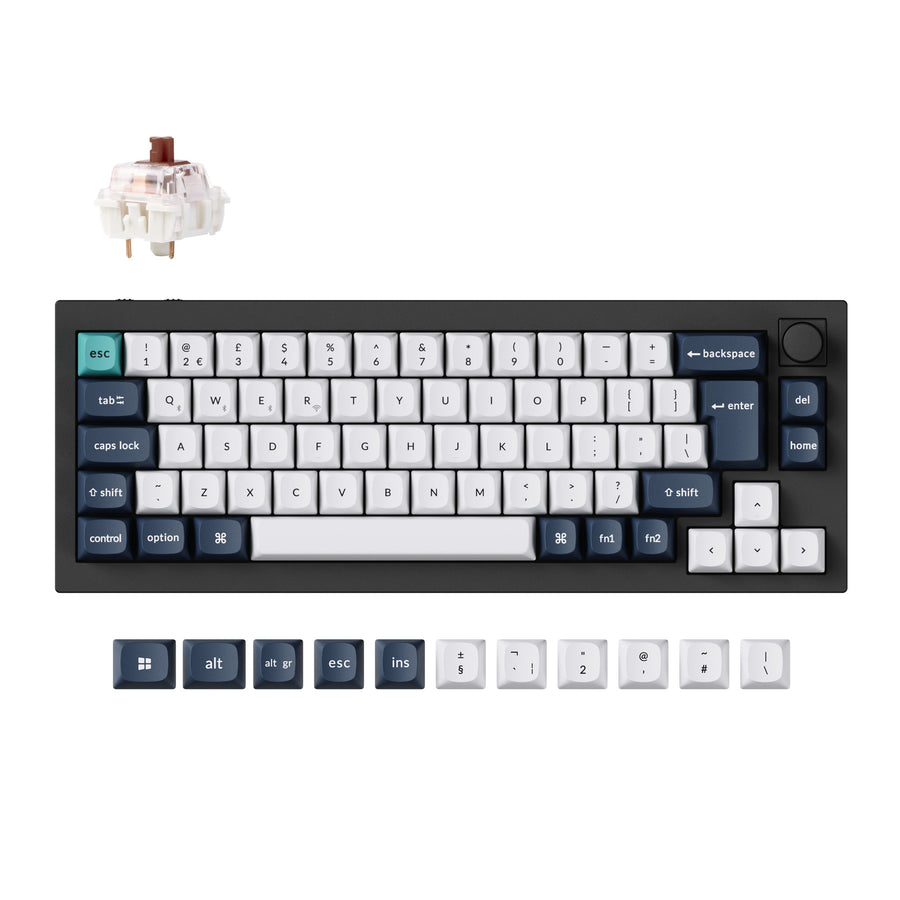 Keychron Q2 Max QMK/VIA Draadloos Aangepast Mechanisch Toetsenbord ISO-indeling Collectie