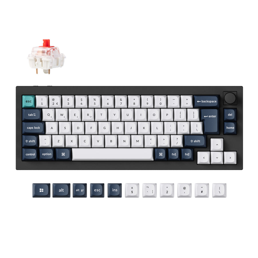 Keychron Q2 Max QMK/VIA Draadloos Aangepast Mechanisch Toetsenbord ISO-indeling Collectie