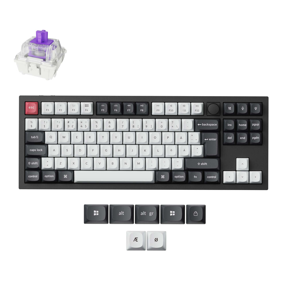 Keychron Q3 HE QMK Draadloos Aangepast Toetsenbord ISO-indeling Collectie