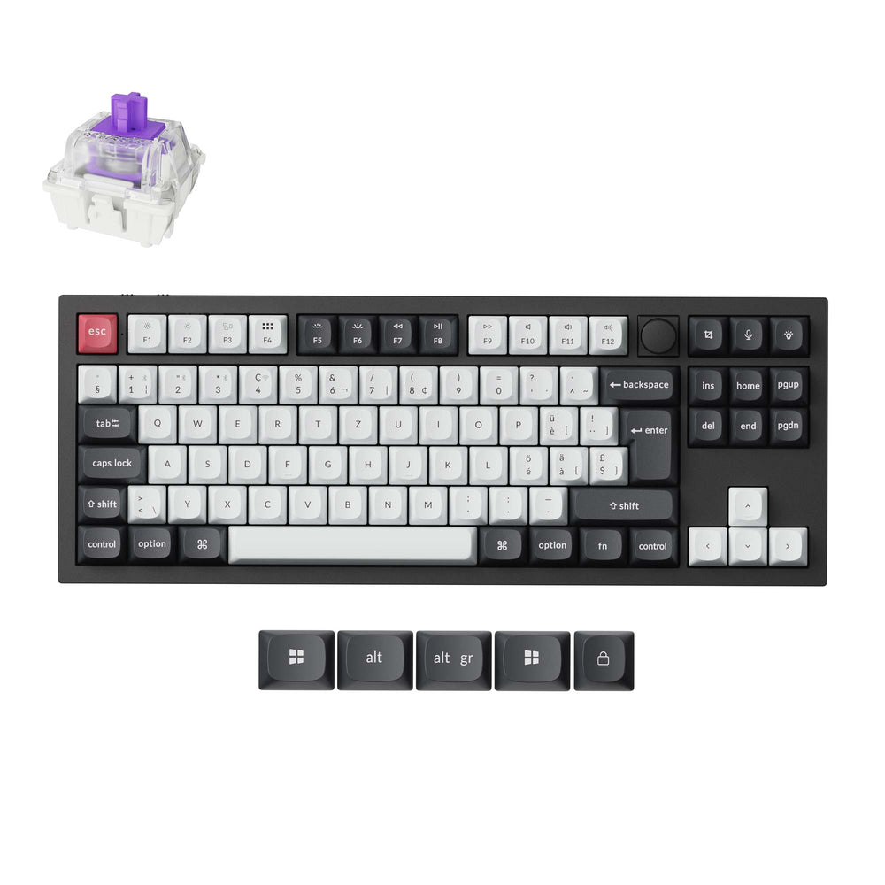 Keychron Q3 HE QMK Draadloos Aangepast Toetsenbord ISO-indeling Collectie
