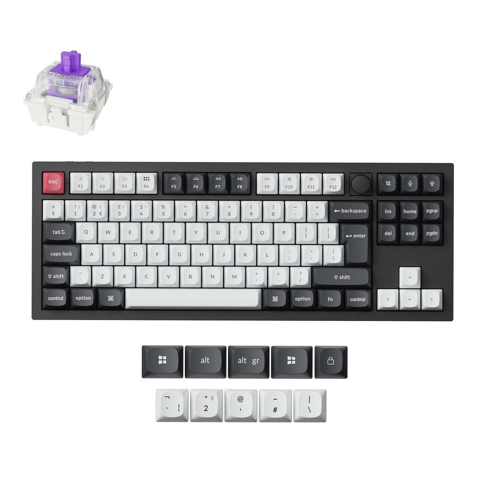 Keychron Q3 HE QMK Draadloos Aangepast Toetsenbord ISO-indeling Collectie