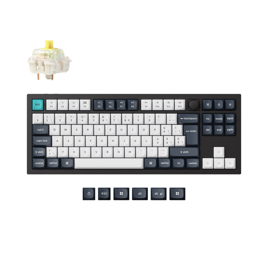 Keychron Q3 Max QMK/VIA Draadloos Aangepast Mechanisch Toetsenbord ISO-indeling Collectie