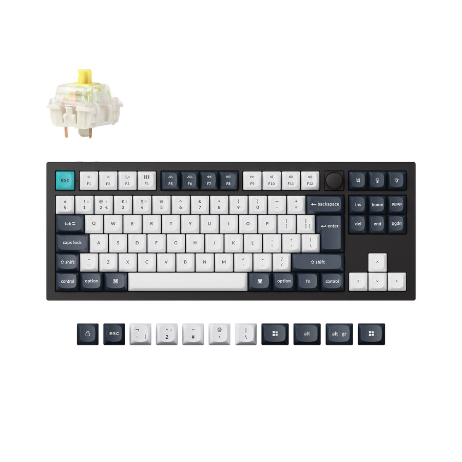 Keychron Q3 Max QMK/VIA Draadloos Aangepast Mechanisch Toetsenbord ISO-indeling Collectie