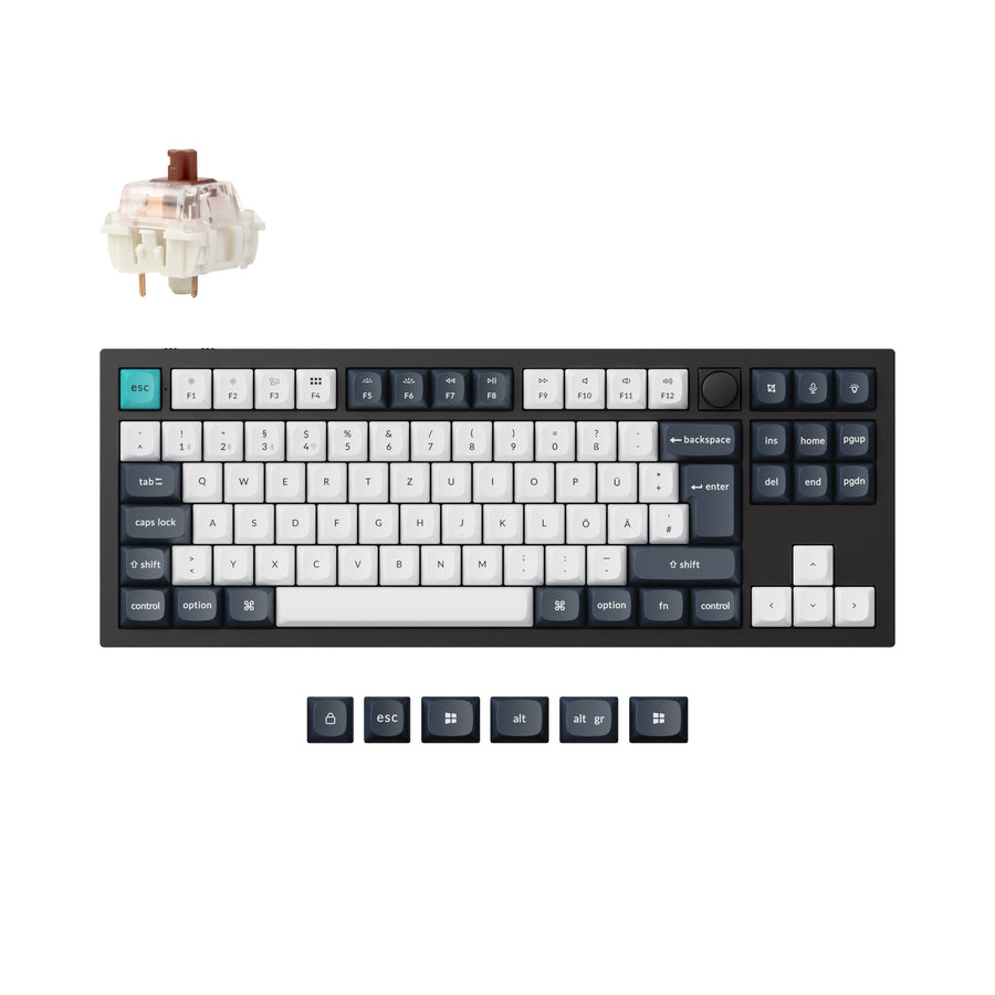 Keychron Q3 Max QMK/VIA Draadloos Aangepast Mechanisch Toetsenbord ISO-indeling Collectie