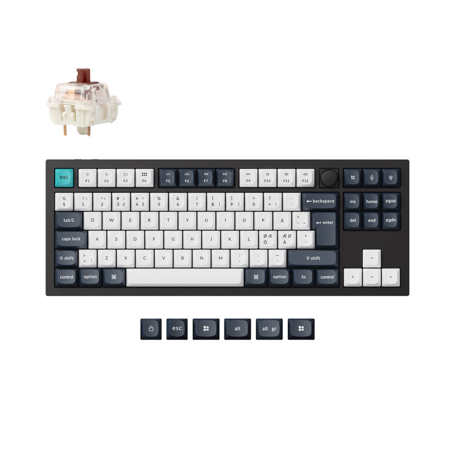 Keychron Q3 Max QMK/VIA Draadloos Aangepast Mechanisch Toetsenbord ISO-indeling Collectie