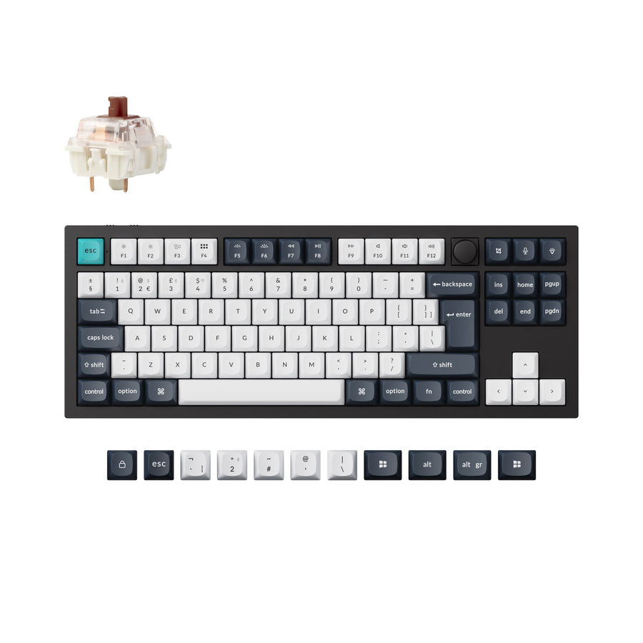 Keychron Q3 Max QMK/VIA Draadloos Aangepast Mechanisch Toetsenbord ISO-indeling Collectie