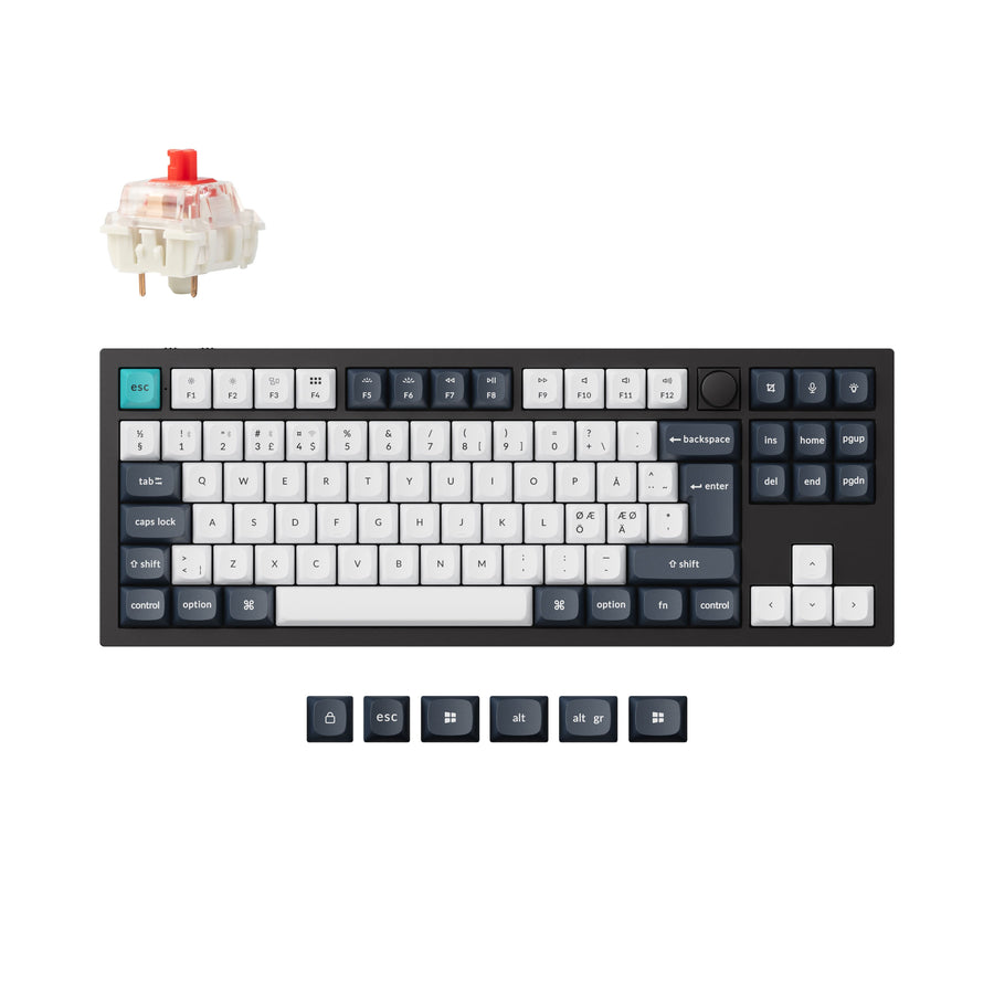 Keychron Q3 Max QMK/VIA Draadloos Aangepast Mechanisch Toetsenbord ISO-indeling Collectie