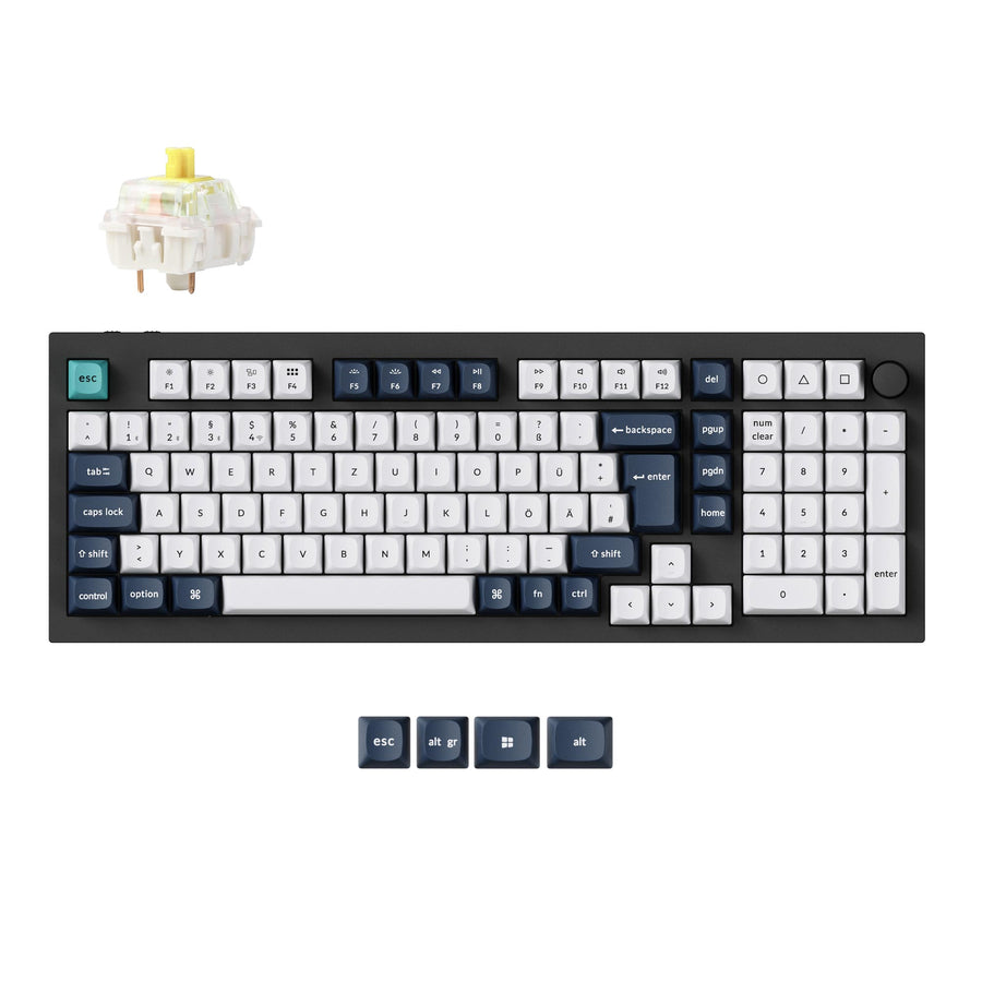 Keychron Q5 Max QMK/VIA Draadloos Aangepast Mechanisch Toetsenbord ISO-indeling Collectie