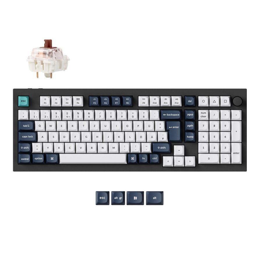 Keychron Q5 Max QMK/VIA Draadloos Aangepast Mechanisch Toetsenbord ISO-indeling Collectie
