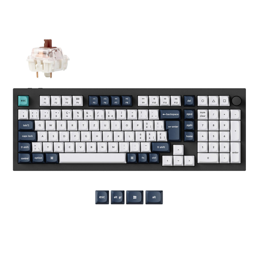 Keychron Q5 Max QMK/VIA Draadloos Aangepast Mechanisch Toetsenbord ISO-indeling Collectie
