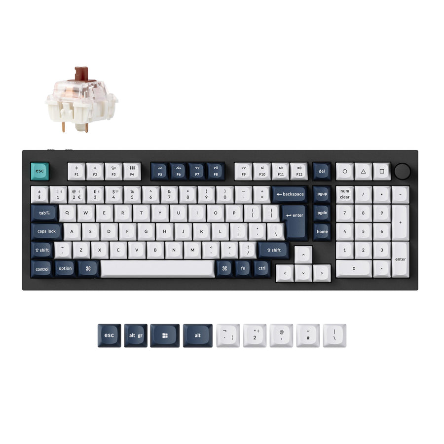 Keychron Q5 Max QMK/VIA Draadloos Aangepast Mechanisch Toetsenbord ISO-indeling Collectie